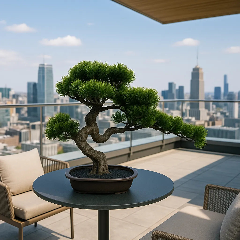 Bonsai décoratif artificiel 42 cm avec pot en céramique