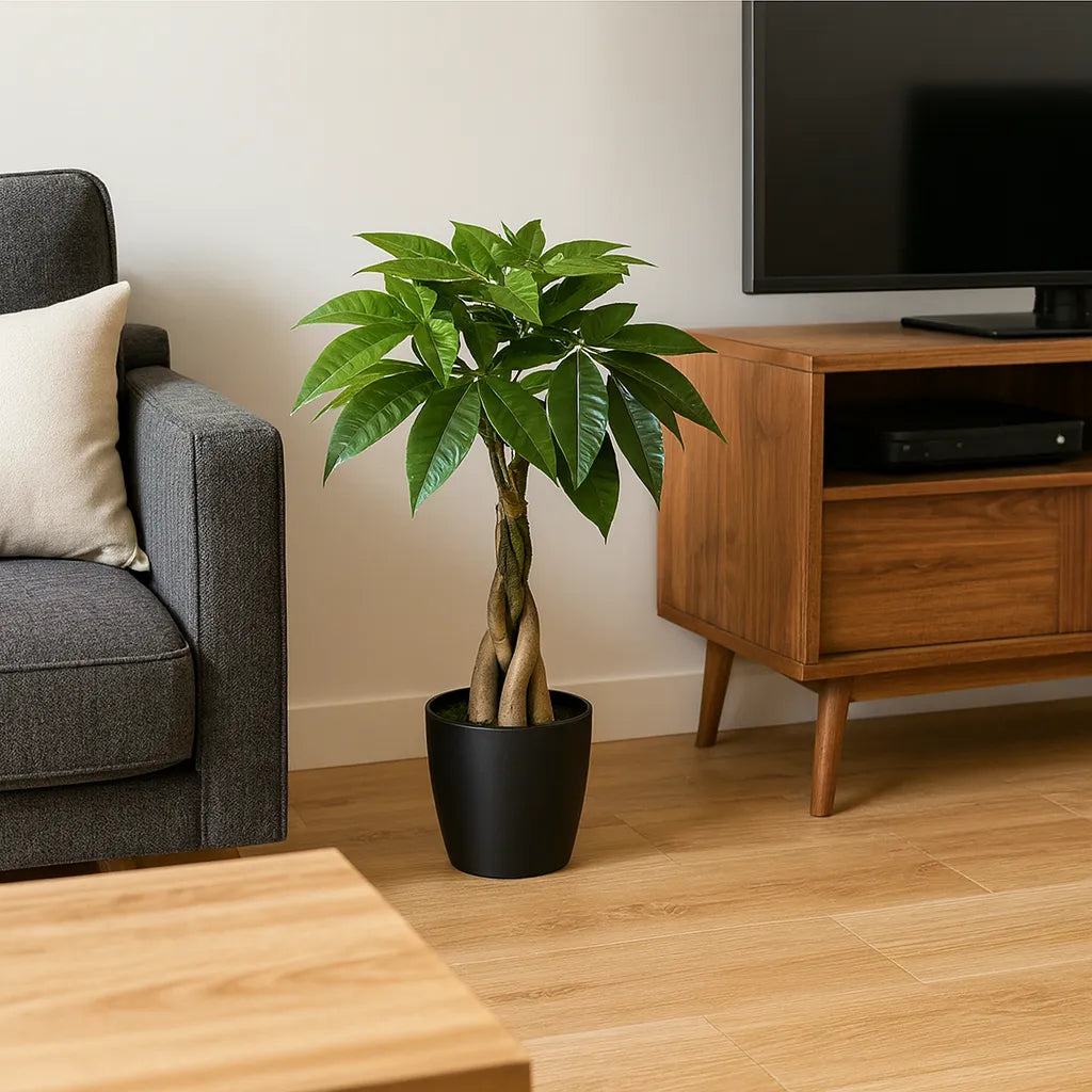 Pachira artificiel avec tronc tressé 50-65 cm