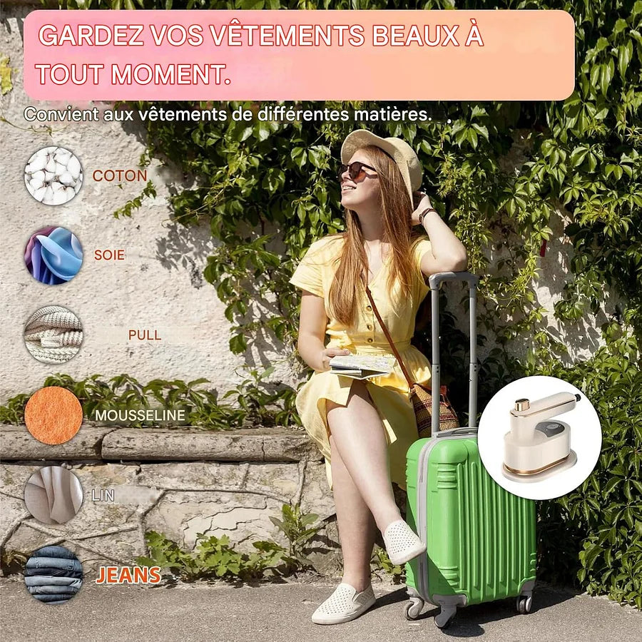 Paiement à la livraison Fer à repasser portable - Mini défroisseur vapeur