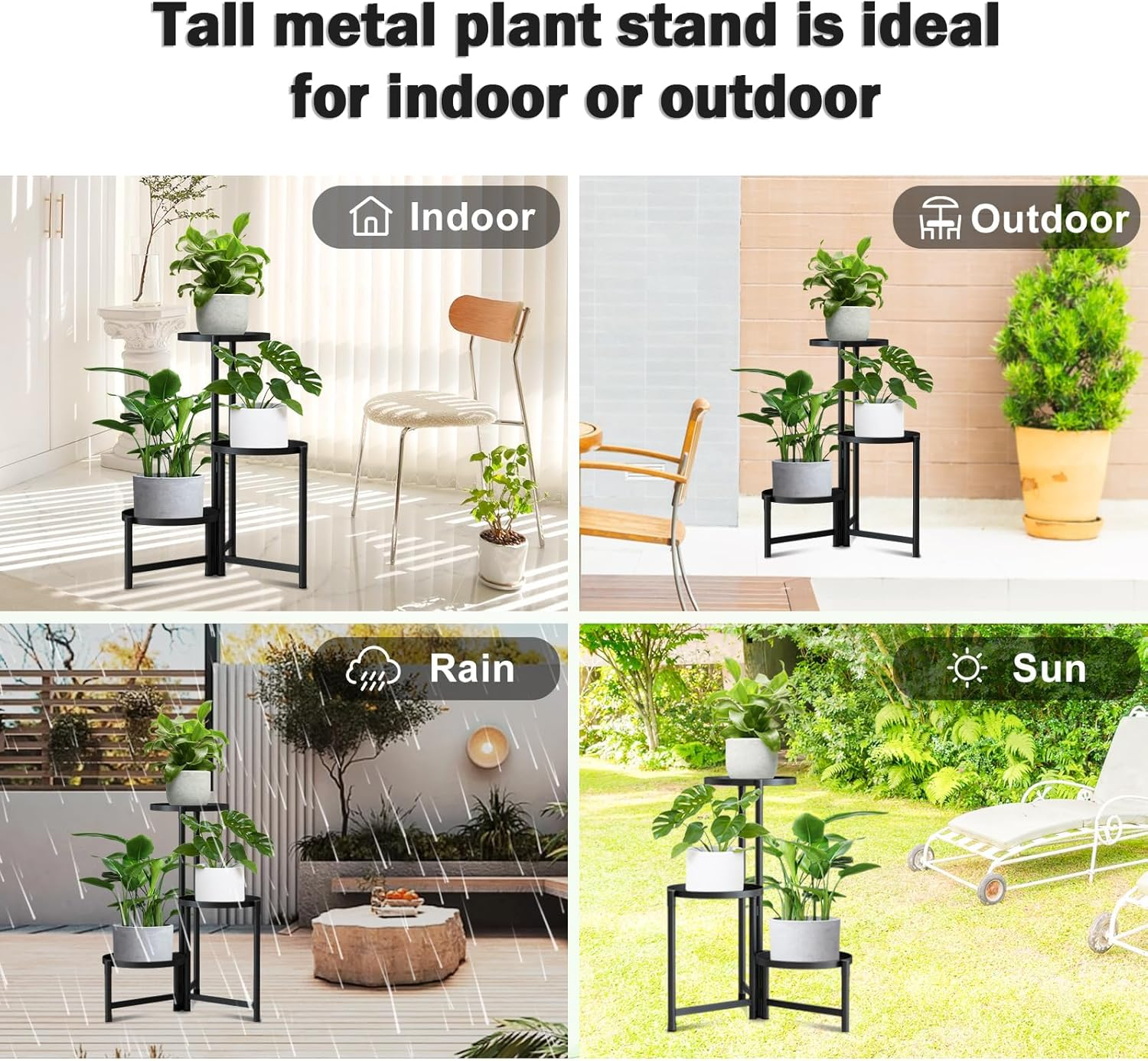 Étagère à Plantes Multi-Niveaux