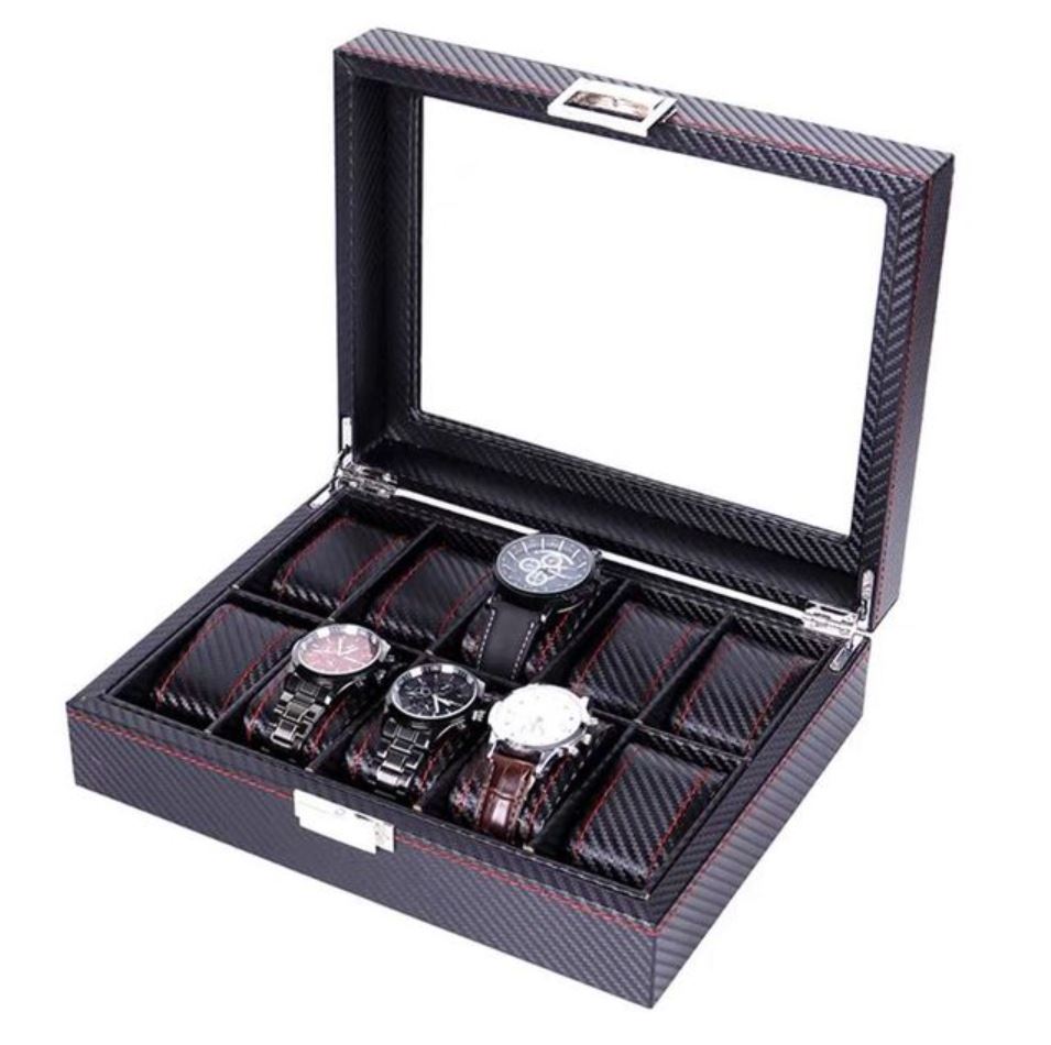 Coffret 10 montres vitré