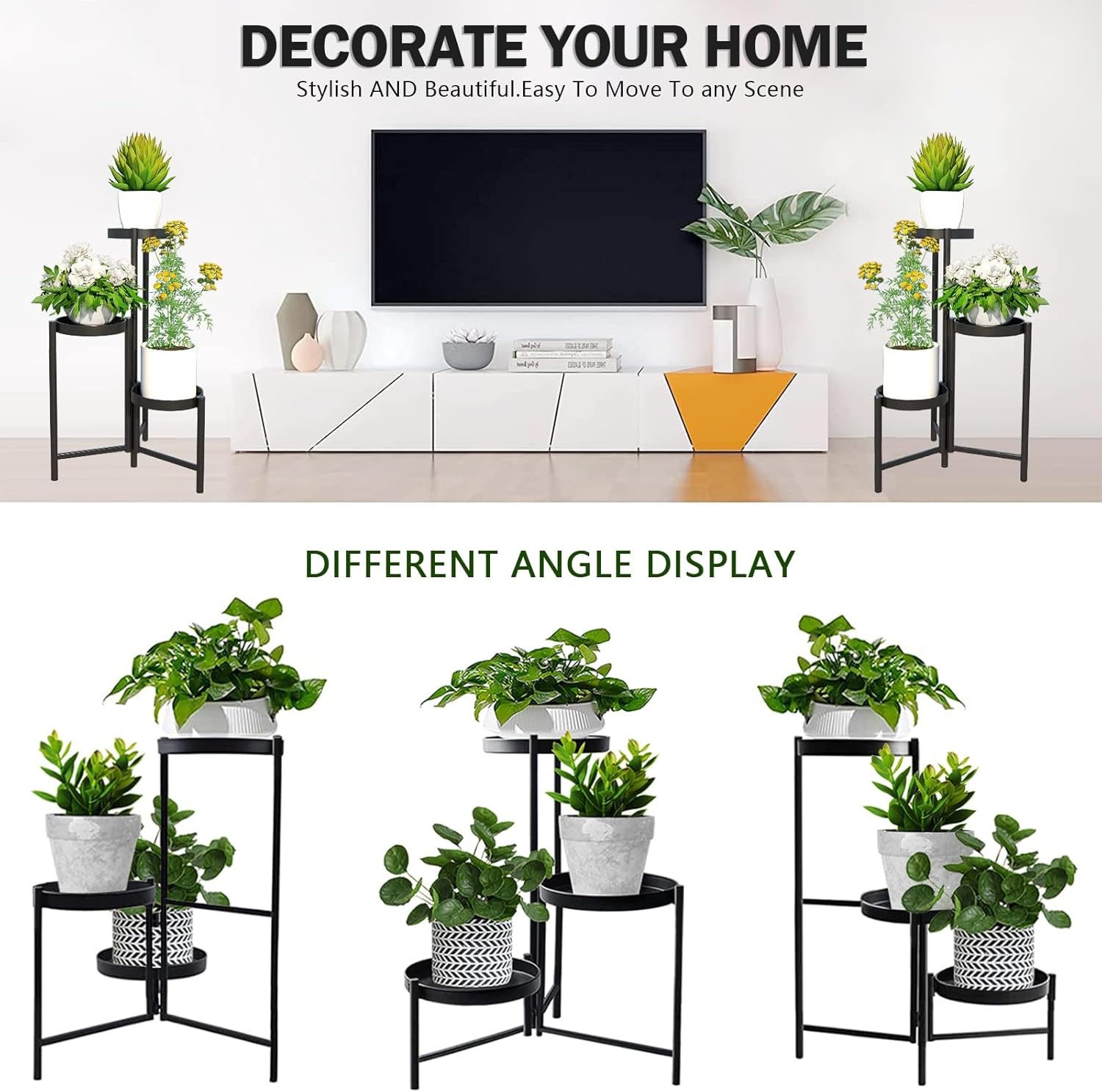 Étagère à Plantes Multi-Niveaux