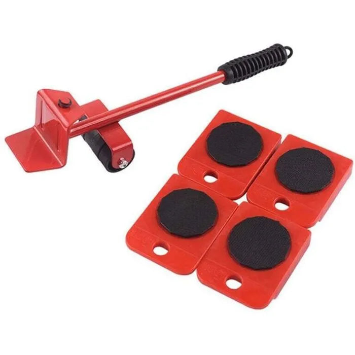 Ensemble d'outils de déplacement pour élévateur de meubles, bleu, fixe, non pliable, base plate-forme, 4 roues 360°