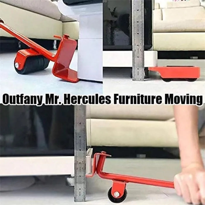 Ensemble d'outils de déplacement pour élévateur de meubles, bleu, fixe, non pliable, base plate-forme, 4 roues 360°